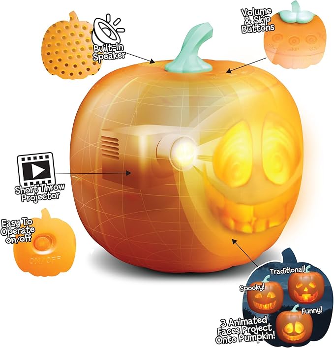 Yappin Jack™ A Pumpkin that Sings, Talks and Jokes