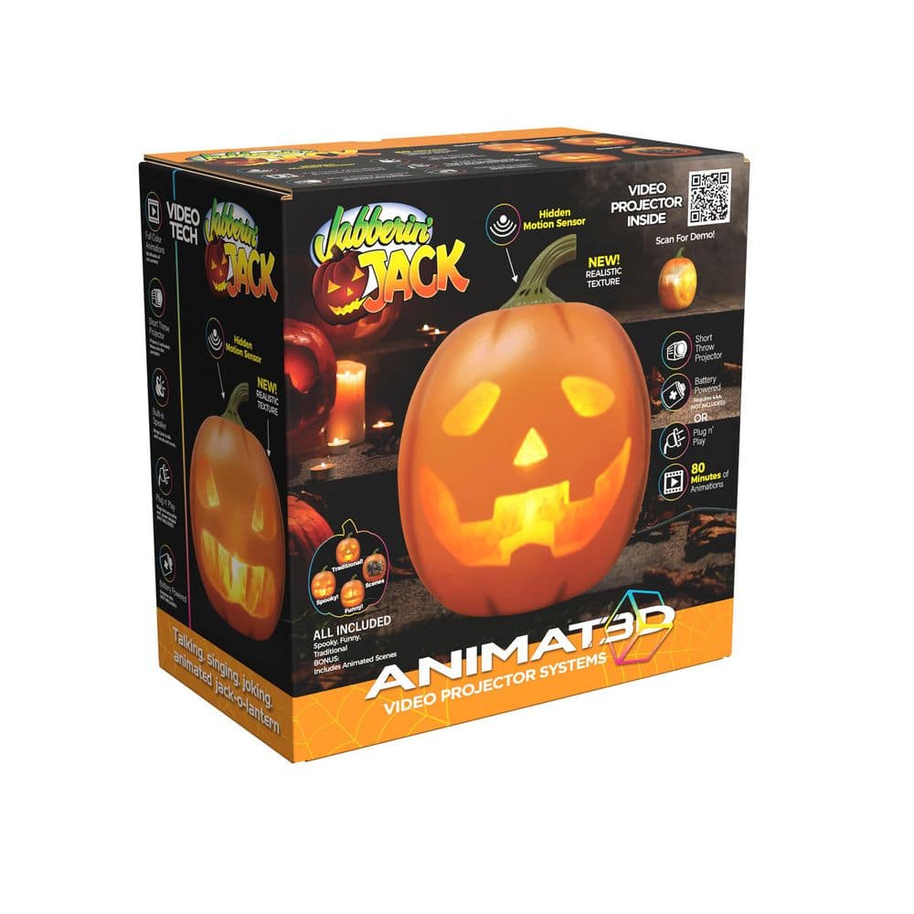 Yappin Jack™ A Pumpkin that Sings, Talks and Jokes